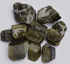 Raw Green Tourmaline Stone - Chunk Rock - Rough Chunk Natural Gemstone Raw Materials - Tourmaline Specimen - For Wire Wrap Pendant Jewelry