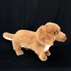 LightningStore Adorable Cute Light Brown Dachshund Long Body Sausage Puppy Baby Dog Doll Realistic Looking Stuffed Animal Plush Toys Plushie Children's Gifts Animals