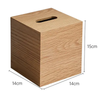 Wooden Tissue Box - Square Unfinished Wood Box - Handkerchief Box - Unpainted Decoupage Box - Home Decor - Plain Natural - Montessori Baby