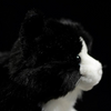 LightningStore Adorable Cute Sleeping Lying Black and White Cat Doll Realistic Looking Stuffed Animal Plush Toys Plushie Children's Gifts Animals