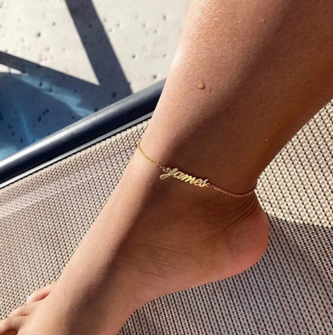 Custom Anklet - Personalized Name Anklet