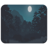 Wildlife Night Mouse Pad - Forest Jungle Mouse Mat - Full Moon Bear MousePad - Home Office Decor - Desk Accessories - Mousepads Computer Accessory