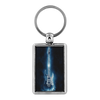Electric Guitar Keychain - Gift for for Musician and Guitar Players - Music Art Keychain