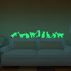 9 Glow In The Dark Cat Stickers