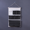 Linen Wall Hanging Organizer with Pattern