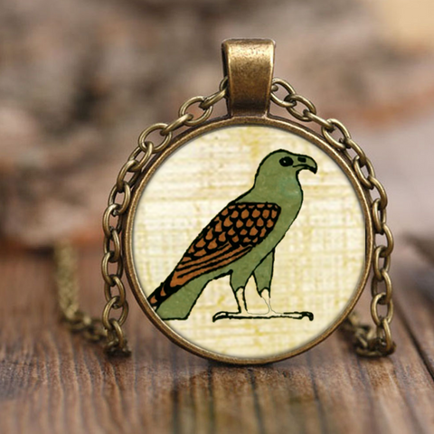 Egyptian Bird Pendant Necklace - Ancient Egypt Jewelry