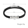 Personalized Engraved Bracelet - Custom Gifts Engraving Birthday Valentine Jewelry Gift for Boyfriend Girlfriend Son Husband Wife Dad Mom Father Mother Gift Male Female