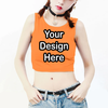 Custom Crop Top - Womens Personalized Crop Top Shirt - Design Your Own Personalized Shirt