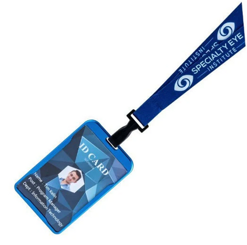Custom ID Badge - Personalized Photo ID Badges & PVC Cards - Double Sided Printing - Office, Visitor Badges, Contractors, Staff Teacher Card