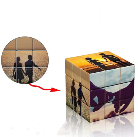 Custom Photo Cube - Personalized Puzzle Cube - 3X3 - Design Your Own Custom Puzzle Gift - Made to Order