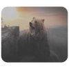 Grizzly Bear Mountain Mouse Pad - Wildlife Animal Nature Sunset Mouse Mat - Home Office Decor - Desk Accessories - Computer Accessory