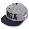 Apparel - Cool Stylish Red Black Gray Grey USA Baseball Cap - Take Your Appearance Up One Level With This Stylish Accessory