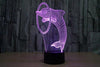 Baby Product - 3D Night Lights - Dolphin Hologram LED Night Light Lamp - Color Changing