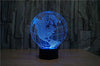 Baby Product - America Globe Map Hologram LED Night Light Lamp - Color Changing