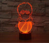 Baby Product - Basketball Cartoon Hologram LED Night Light Lamp - Color Changing