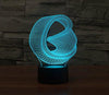 Baby Product - Bent Ring Hologram LED Night Light Lamp - Color Changing