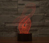 Baby Product - Curvy Hologram LED Night Light Lamp - Color Changing
