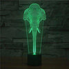 Baby Product - Elephant Head Hologram LED Night Light Lamp - Color Changing