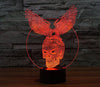 Baby Product - Halloween Hologram Machine - Eagle Skull Hologram LED Night Light Lamp - Color Changing
