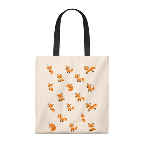 Bags - Cute Adorable Red Fox Vintage Tote Bag