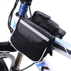 Biking - Bag - Mountain Bicycle Front Top Frame Tube Dual Bag Holder With Water Bottle Pouch