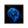 Blue Black JellyFish Framed Photo Poster Wall Art Decoration Decor For Bedroom Living Room