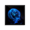 Blue Black JellyFish Framed Photo Poster Wall Art Decoration Decor For Bedroom Living Room