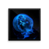 Blue Black JellyFish Framed Photo Poster Wall Art Decoration Decor For Bedroom Living Room