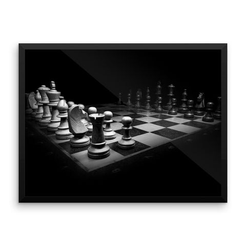 Chess Framed Photo Poster Wall Art Decoration Decor For Bedroom Living Room