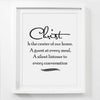 Christ - The Center Of Our Home - Limited Edition Bible Verse Canvas Art