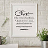Christ - The Center Of Our Home - Limited Edition Bible Verse Canvas Art