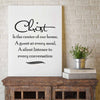 Christ - The Center Of Our Home - Limited Edition Bible Verse Canvas Art