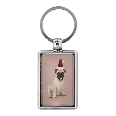 Custom Personalized Pug Photo Keychain - Turn Your Photos into a Keychain