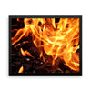 Fire Framed Photo Poster Wall Art Decoration Decor For Bedroom Living Room