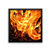 Fire Framed Photo Poster Wall Art Decoration Decor For Bedroom Living Room
