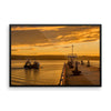 Fishing Harbor SeaSide Framed Photo Poster Wall Art Decoration Decor For Bedroom Living Room