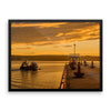 Fishing Harbor SeaSide Framed Photo Poster Wall Art Decoration Decor For Bedroom Living Room