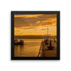 Fishing Harbor SeaSide Framed Photo Poster Wall Art Decoration Decor For Bedroom Living Room