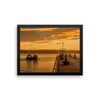 Fishing Harbor SeaSide Framed Photo Poster Wall Art Decoration Decor For Bedroom Living Room