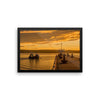 Fishing Harbor SeaSide Framed Photo Poster Wall Art Decoration Decor For Bedroom Living Room