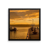 Fishing Harbor SeaSide Framed Photo Poster Wall Art Decoration Decor For Bedroom Living Room