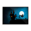 Flying Witch Framed Wall Art Decoration Decor For Bedroom Living Room