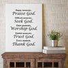 God In Every Moment Limited Edition Canvas Poster