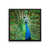 Green Peacock Framed Photo Poster Wall Art Decoration Decor For Bedroom Living Room