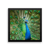 Green Peacock Framed Photo Poster Wall Art Decoration Decor For Bedroom Living Room