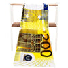 Home - LightningStore 200 Euro Currency Bill Beach Towel - Microfiber Bath Towels For Adults - Toalla Bathroom 70*140 Cm - Personalize Your House With This Elegant Towel
