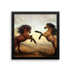 Horse Brothers Framed Photo Poster Wall Art Decoration Decor For Bedroom Living Room