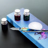 Glitter Glass Dip Pen with Ink & Holder, Calligraphy Pen Gift for Writer