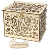Wedding Card Box With Slot Lock Wedding Money Box Rustic Card Box Lockable Card Box Wedding Bank Wedding card box Wedding card