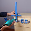 Drilling Ruler - Woodworking Measure Tool - For Carpenters and Handyman - Wood Guide - Center Guide Locator